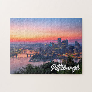 Puzzle Coucher de soleil sur Pittsburgh, Pennsylvanie