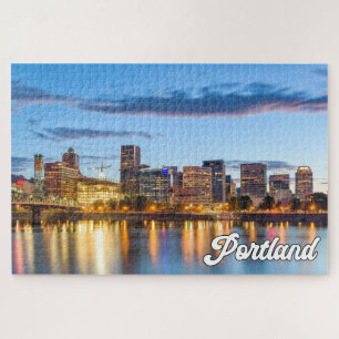 Puzzle Coucher de soleil sur Portland, Oregon
