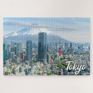 Puzzle Coucher de soleil sur Tokyo, Japon