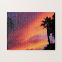 Coucher du soleil ardent