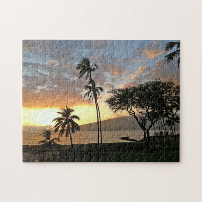 Puzzle Coucher du soleil au-dessus de baie de Maalaea, (Horizontal)