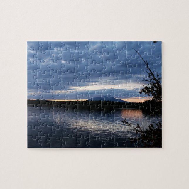 Puzzle Coucher du soleil au-dessus de lac Maine Katahdin (Horizontal)