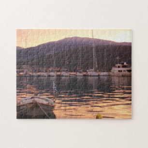 Puzzle Coucher du soleil au-dessus des bateaux de Sami
