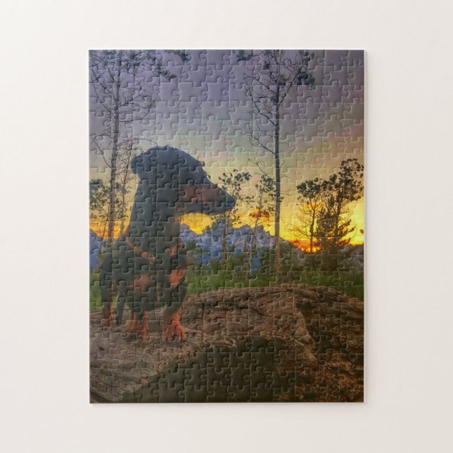 Puzzle Coucher du soleil au-dessus du Tetons (Vertical)