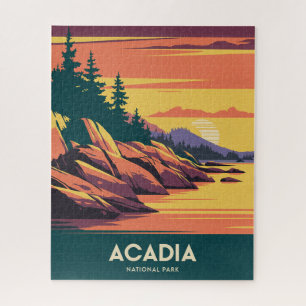 Puzzle Coucher du soleil dans le parc national Acadia