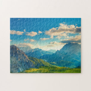 Puzzle Coucher du soleil dans les montagnes