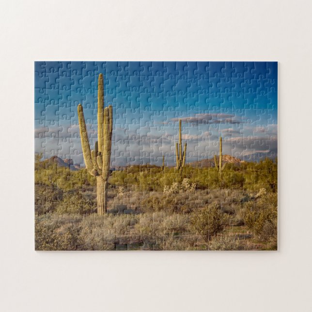 Puzzle Coucher du soleil de cactus en Arizona (Horizontal)