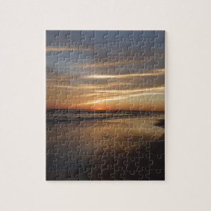 Puzzle Coucher du soleil principal de plage de sièste