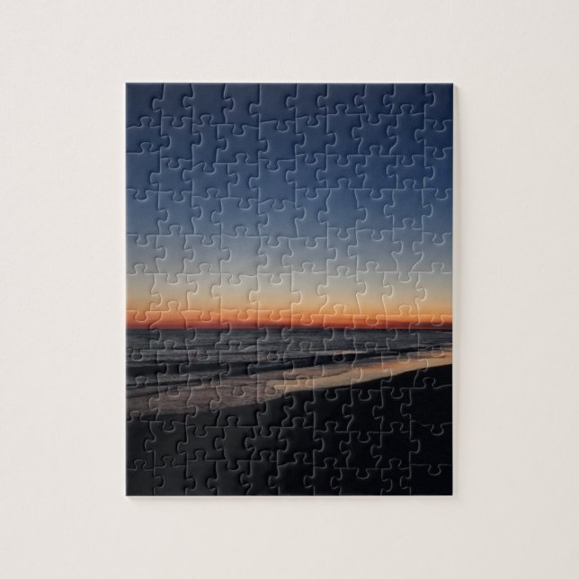Puzzle Coucher du soleil principal de plage de sièste (Vertical)