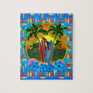 Puzzle Coucher du soleil tropical
