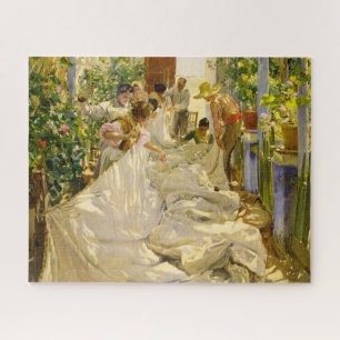 Puzzle Coudre la voile par Joaquin Sorolla