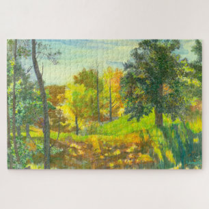 Puzzle Couleur d'aquarelle de peinture de chute solaire