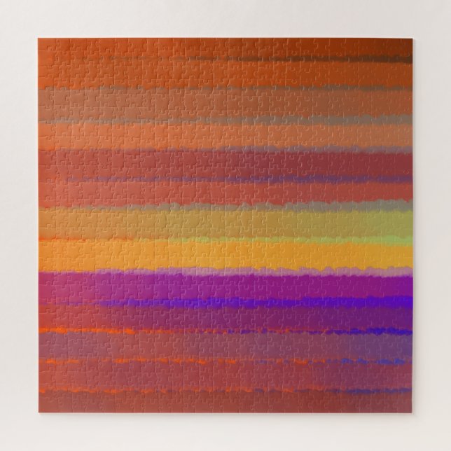 Puzzle Couleur D'Aquarelle Salée Du lever De Soleil Gliss (Vertical)