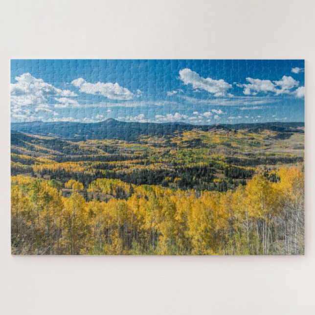 Puzzle Couleur d'automne en haut plat | Forêt nationale d (Horizontal)