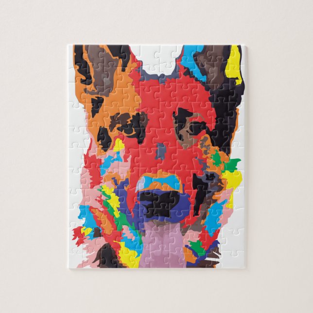 Puzzle Couleur de berger allemand (Vertical)