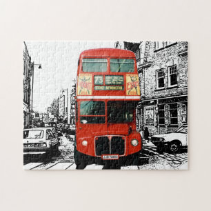 Puzzle Couleur du carrefour des bus de Londres