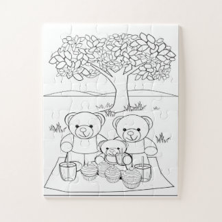Puzzle Couleur En Pique-Nique Nounours