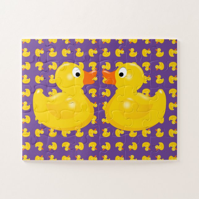 Puzzle Couleur personnalisée, Ducks en caoutchouc (Horizontal)