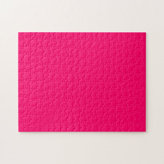 Puzzle Couleur solide rose vif (Horizontal)