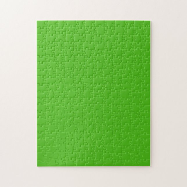 Puzzle Couleur solide verte Kelly (Vertical)
