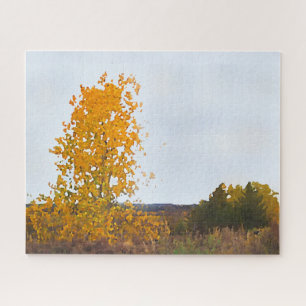 Puzzle Couleurs automnales Lone Cottonwood Tree Impressio