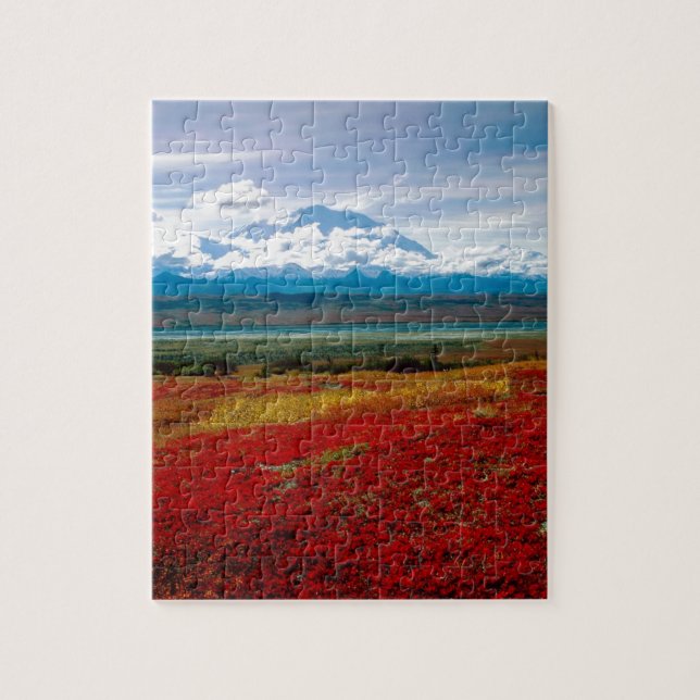 Puzzle Couleurs brillantes de parc de Denali Alaska (Vertical)