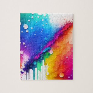 Puzzle Couleurs d'aquarelle Abstraite
