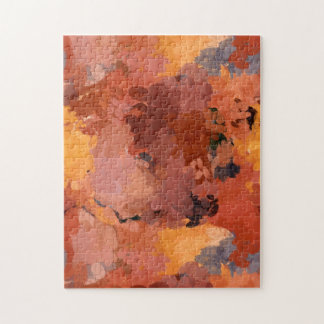 Puzzle Couleurs d'automne Abstraites en terre cuite