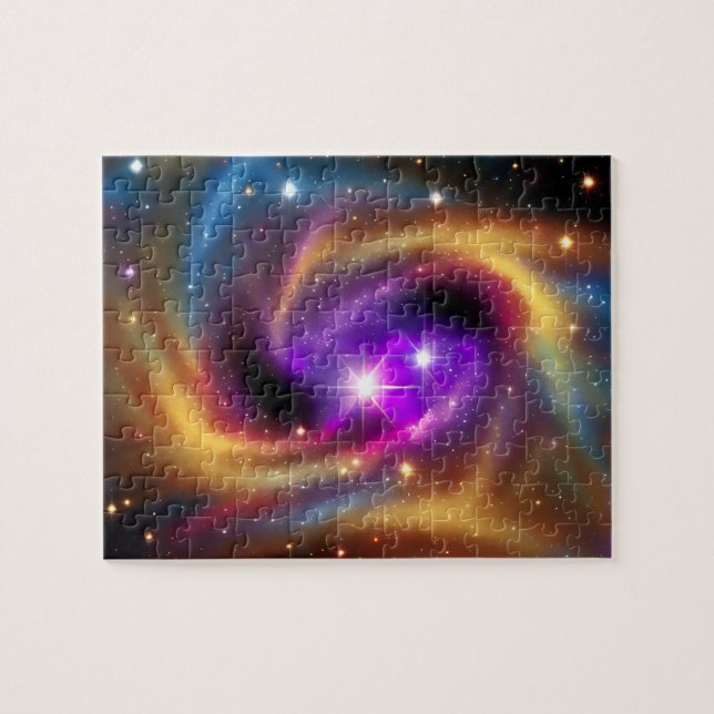 Puzzle Couleurs d'indigo radiant cosmique de l'infini (Horizontal)