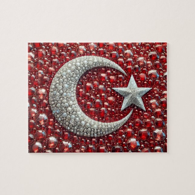 Puzzle couleurs turques abstraites (Horizontal)