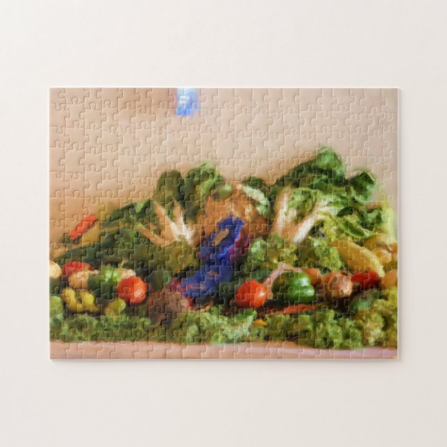 Puzzle Country Fair Prix des légumes Peinture pastel (Horizontal)