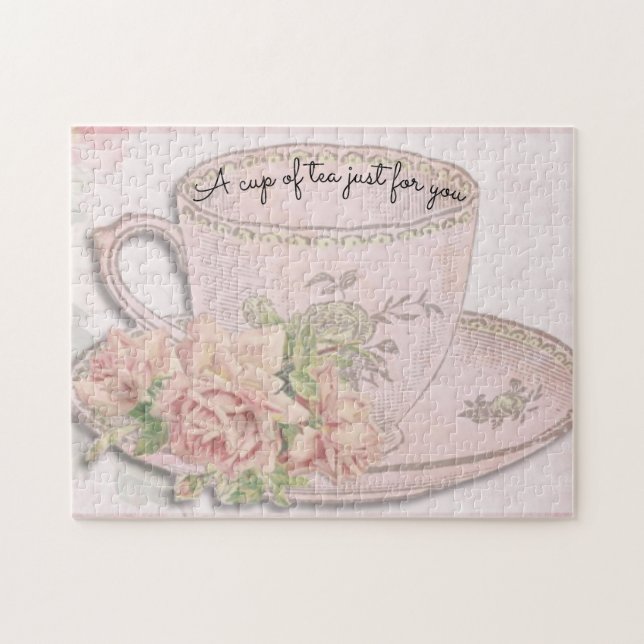 Puzzle Coupe de thé pour la fête des mères rose (Horizontal)