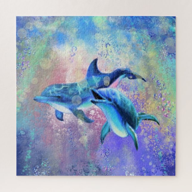 Puzzle Couple dauphin - Beau (Vertical)