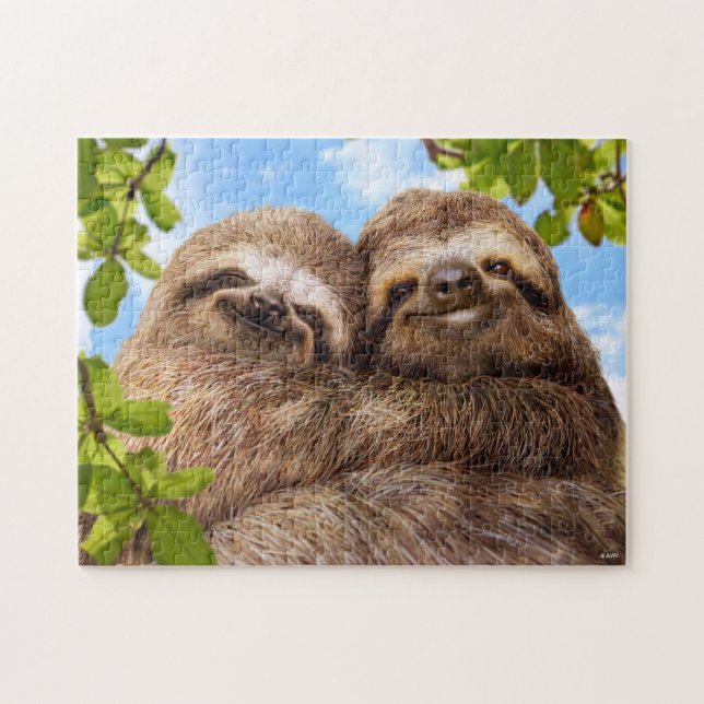 Puzzle Couple de paresseux (Horizontal)