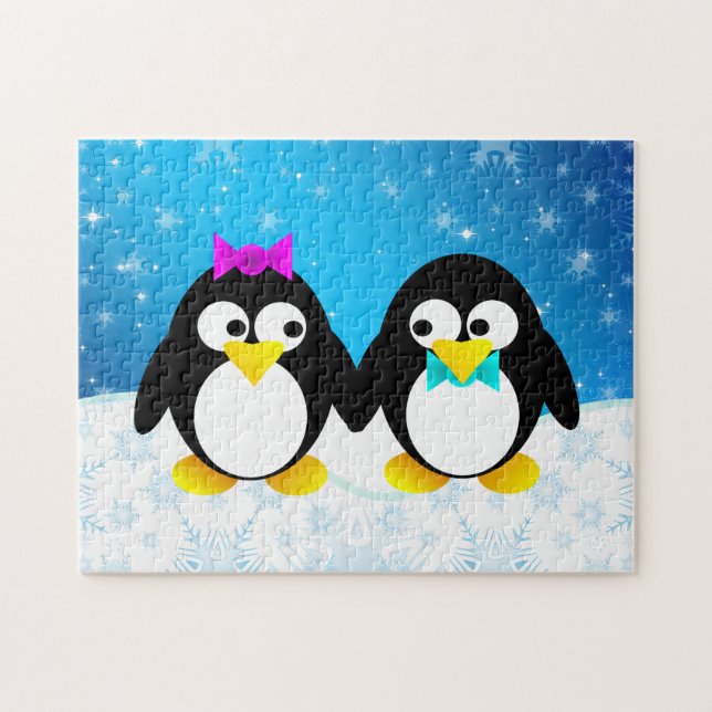 Puzzle Couple de pingouin (Horizontal)