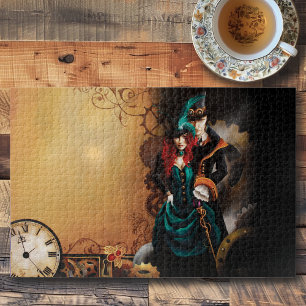 Puzzle Couple élégant steampunk victorien Romance