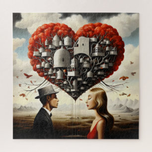 Puzzle Couple en amour Surréalisme