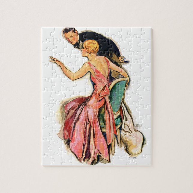 Puzzle Couple engagé (Vertical)