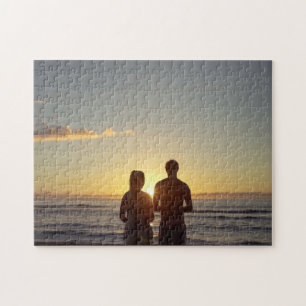 Puzzle Couple photographique de Sunlight sur la plage