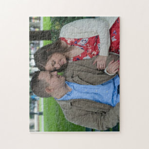 Puzzle Couple romantique assis près ensemble