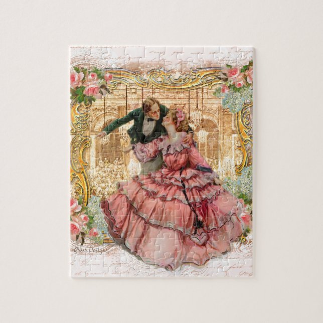 Puzzle Couple romantique victorien à la danse (Vertical)