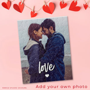 Puzzle Couple Script Amour Photo Moderne Personnalisé