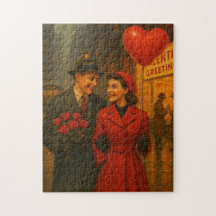 Puzzle Couple vintage de la Saint-Valentin
