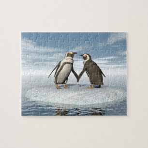 Puzzle Couples de pingouins