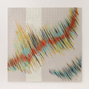 Puzzle Courbes irrégulières Art Peinture Abstraite