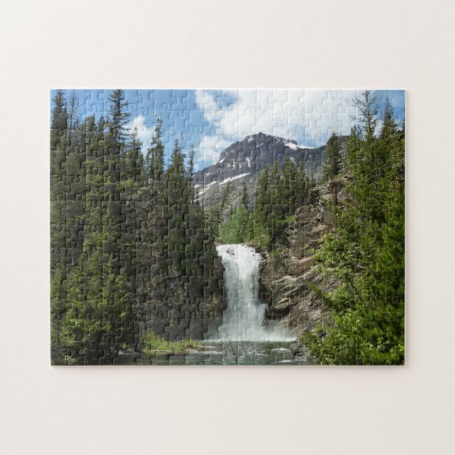Puzzle Courir Eagle Falls au parc national des Glaciers (Horizontal)
