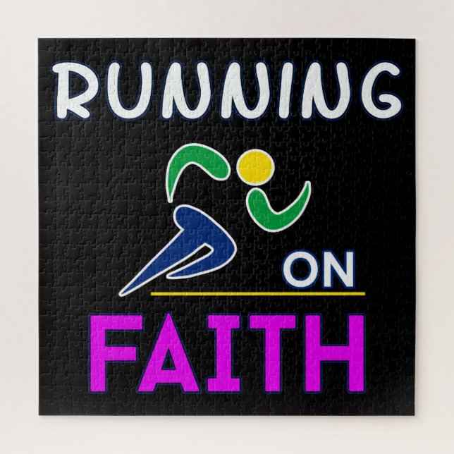 Puzzle Courir sur la foi Christian Runner (Vertical)