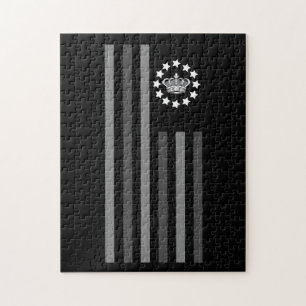Puzzle Couronne grise - Drapeau