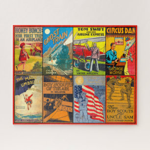 PUZZLE COUVERTS DE LIVRE ANTIQUE