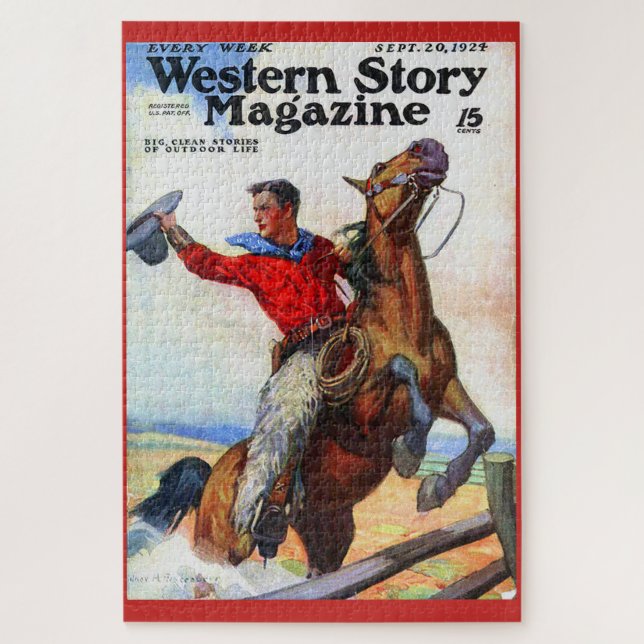 Puzzle Couverture de magazine occidentale de l'histoire (Vertical)